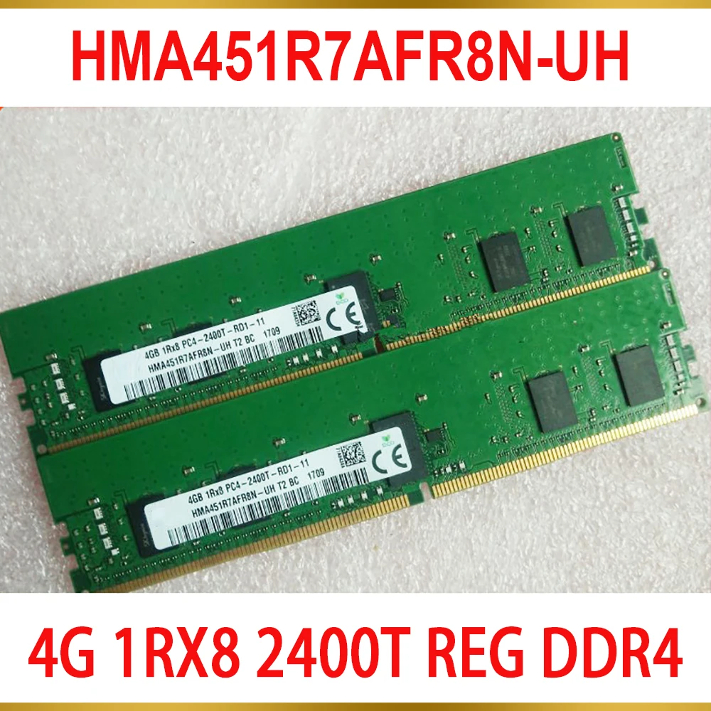 

1PCS For SK Hynix RAM 4GB 4G 1RX8 2400T REG DDR4 Server Memory HMA451R7AFR8N-UH