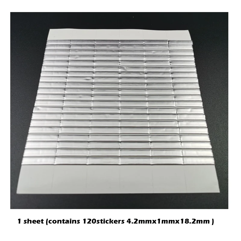 120stickers/sheet 4.2x1x18.22mm Conduct Aluminum Foil Conductive Foam EMI ESD Shielding Gasket for LCD TV Phone PC Tablet GPS