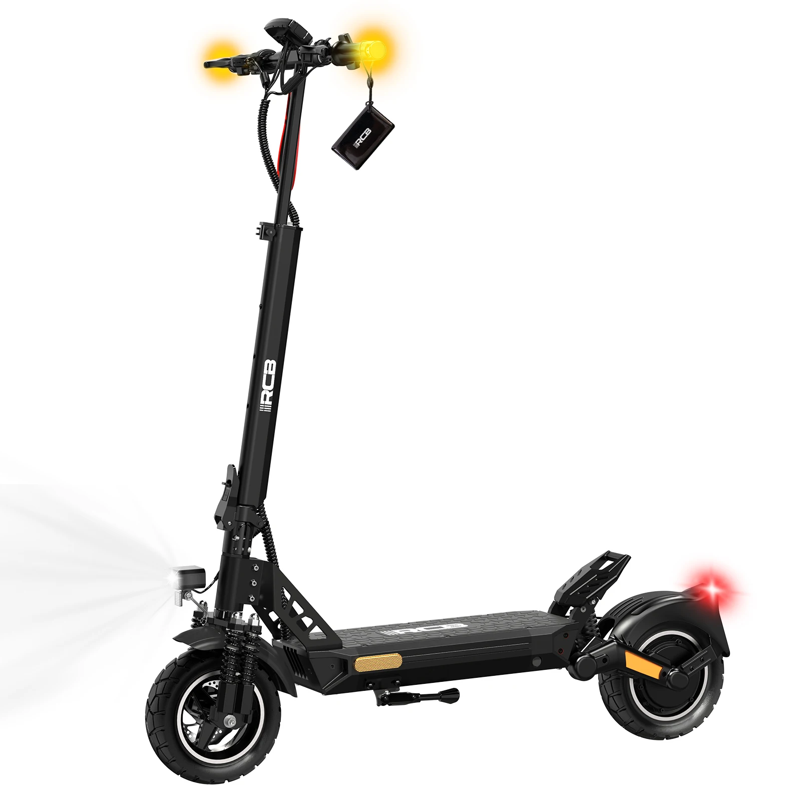 RCB NFC D5 Ultra Elektroroller für Erwachsene ABE-zertifiziert 500W Motor 1600W Spitzenleistung 27Ah Akku 110-130km Reichweite 10Zoll selbstreparierende Reifen Doppelbremse Doppelaufhängung Blinker