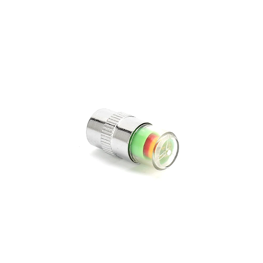 Tire Pressure Indicator Valve Tire Pressur W/ Sensor Indicator 3 Color 8Pcs Cap Motorcycle W/Sensor Indicator For 32PSI(2.2Bar)