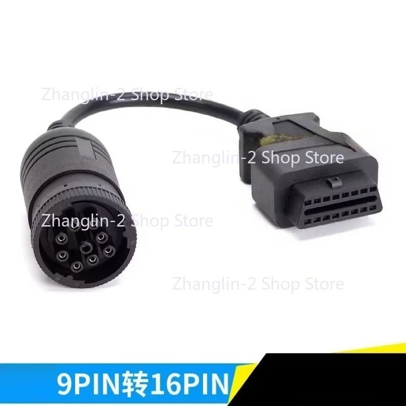 1pc for Caterpillar excavator adapter 14pin to 16P 9pin OBD2 CAT ET3 connecting wire