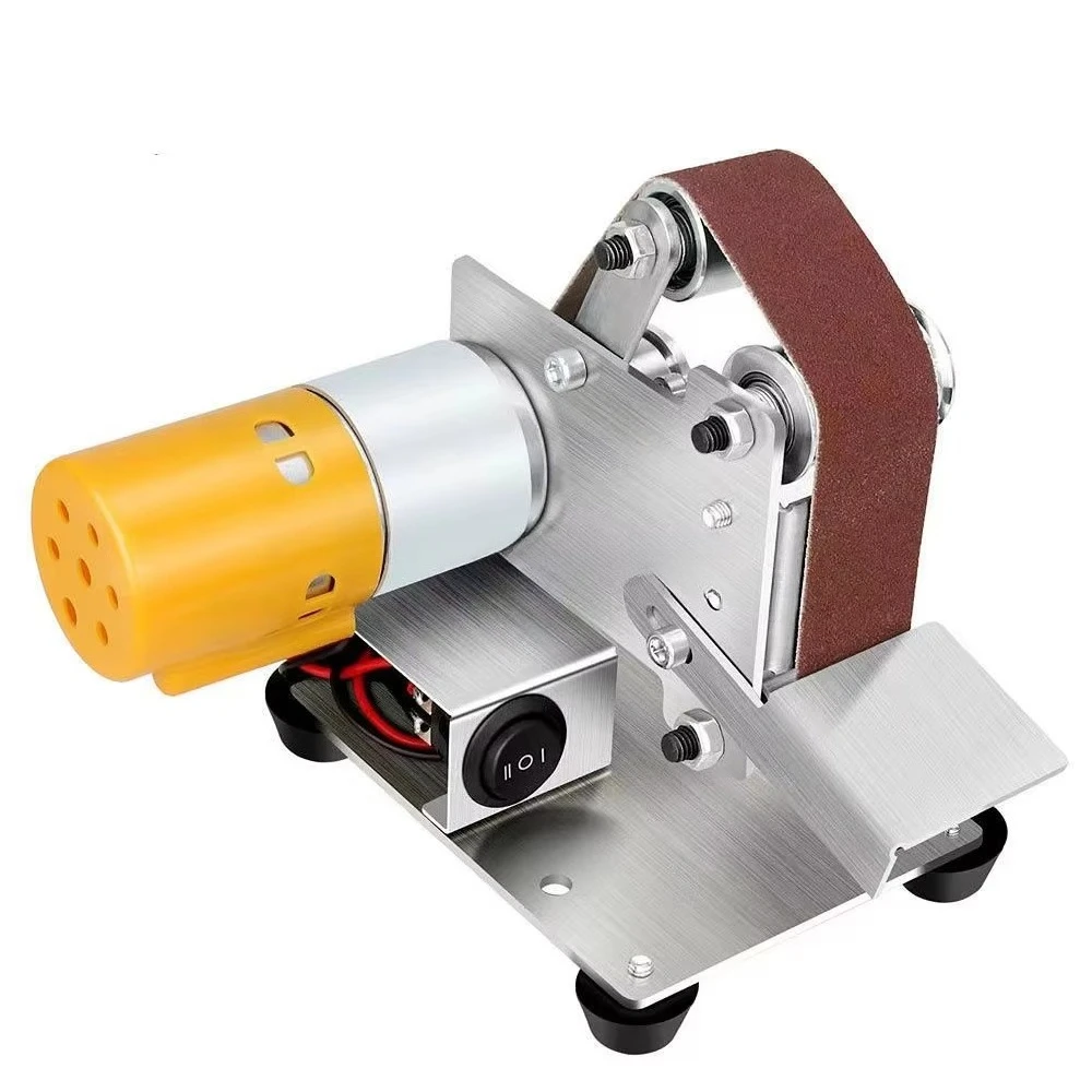Mini Belt Grinding DIY Polishing Machine  Knife Sharpening Machine Woodworking Fixed Angle Knife Grinding
