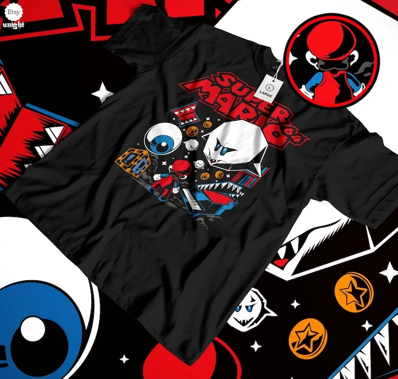 

Anime retro T-shirt, 100% cotton, all sizes for men and women Comic lovers