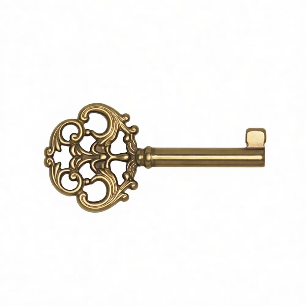 Traditional Chinese Style Furniture Lock Copper Hidden Latch Antique Decorative Hardware For Dresser Drawer Jewelry Case Hook