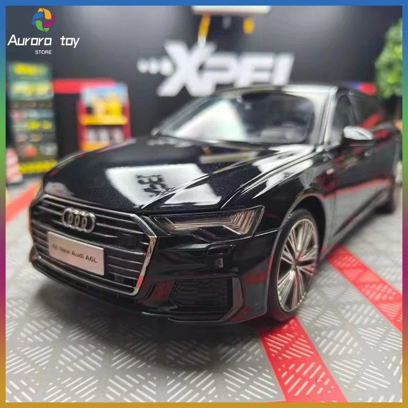 Faw Volkswagen Audi A6l Original Car Model 118 Alloy Material Full Open Doors Limited Collection Simulation Ornament Gifts Toys