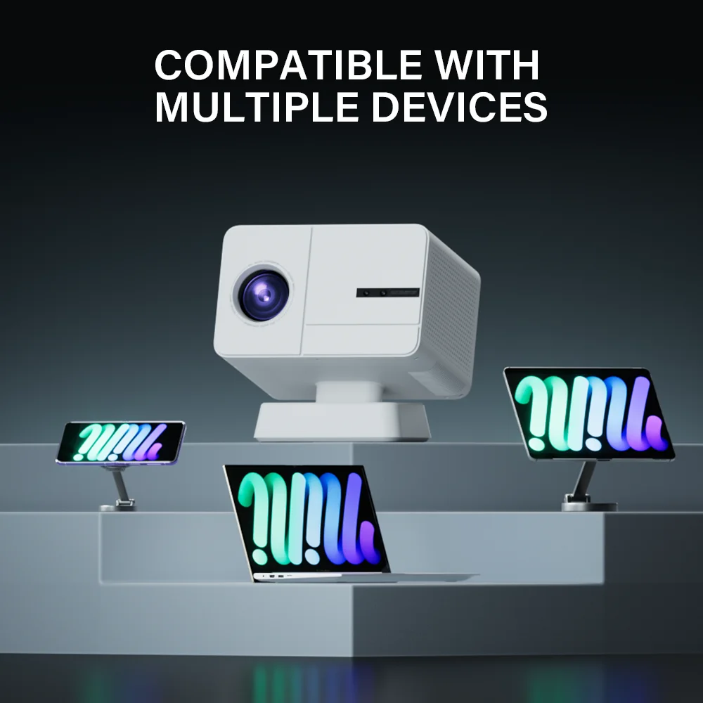 Proiettore intelligente P50 2 GB 16 GB Allwinner H713 WiFi dual-band BT5.0 Aggiornamento proiettore portatile 4K per esterni domestici