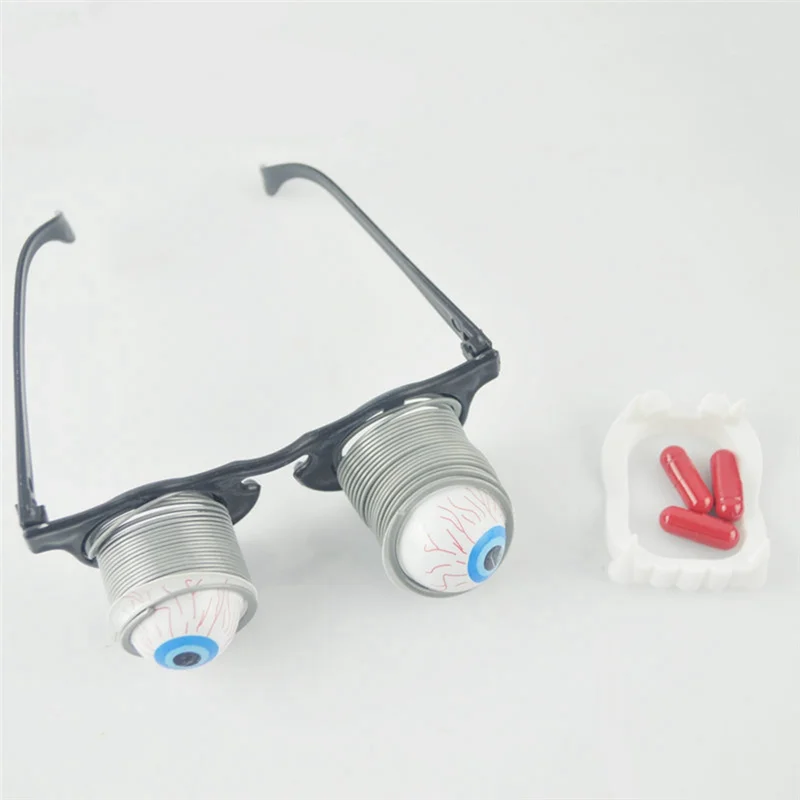 

YSUN-Хэллоуин выскакивающие глаза падающие очки для глазного яблока ужас-маскарад страшные глаза очки розыгрыш шутка