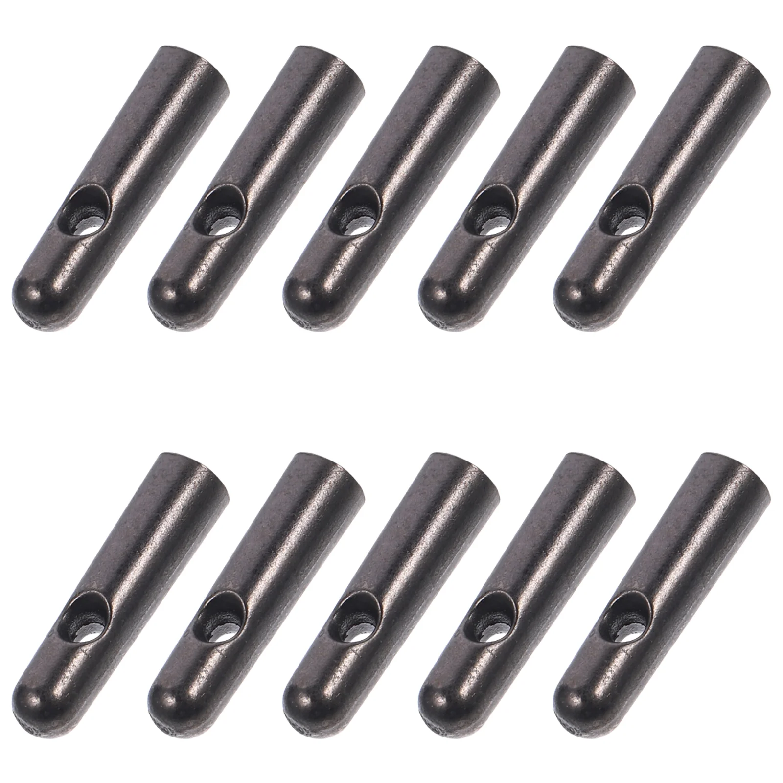 10 Pcs Umbrella Tail Beads Convenient Parts Bone Covers for Folding Cylinder Small Metal