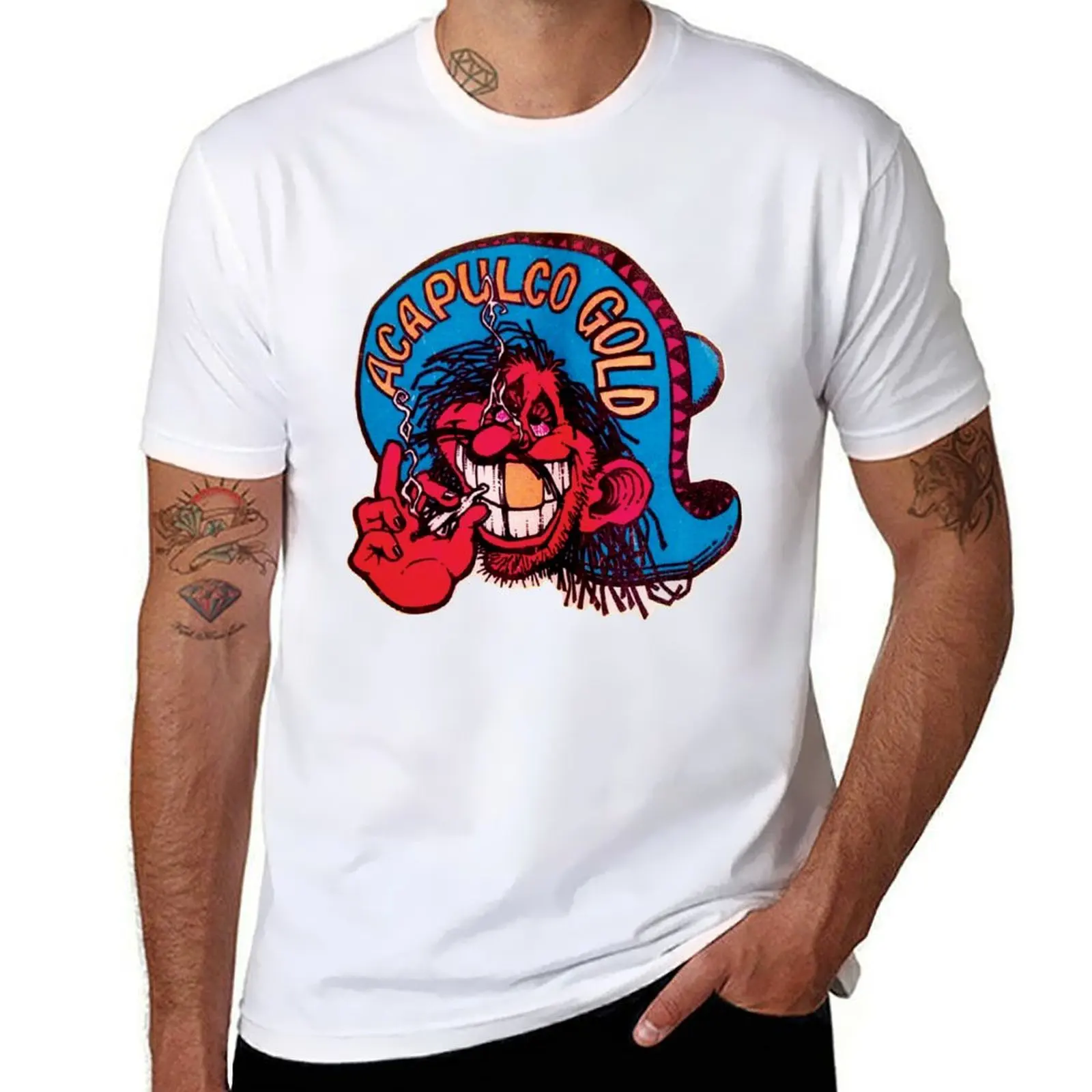 

ACAPULCO GOLD WEED MAN JOINT T-Shirt t shirts for man pack cotton t shirt for man T-Shirt