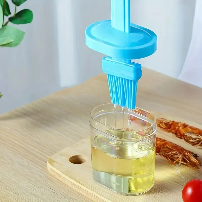 Oil Brush Pancake Oil Brush Integrated Oil Pot Brush With Bottle Kitchen Dustproof Household High Temperature Baking Tool image 5