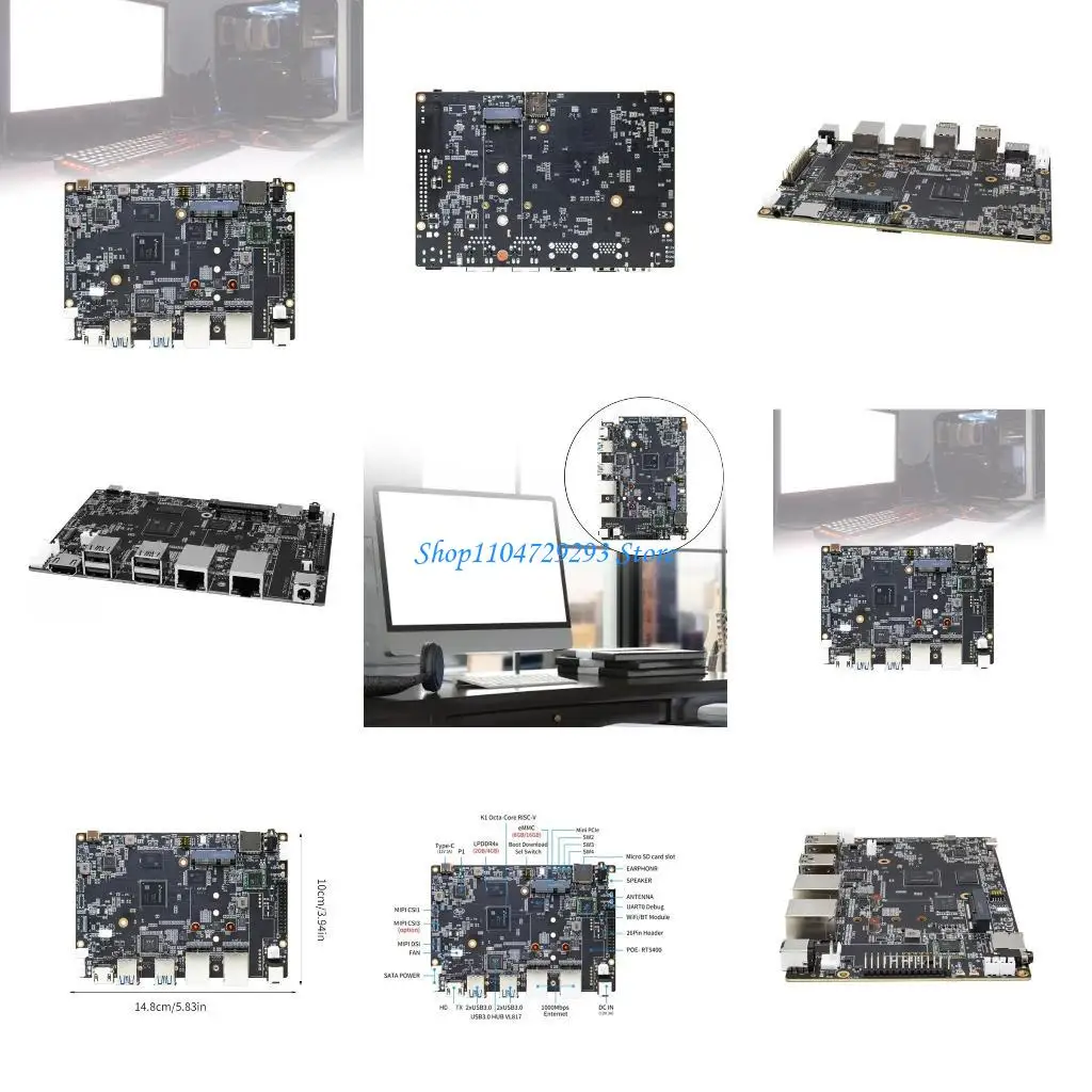 

Y2GD SpacemiT K1 8Core RISC-V 2.0TOPs Computing 4G 16GB Development Board For BPI-F3