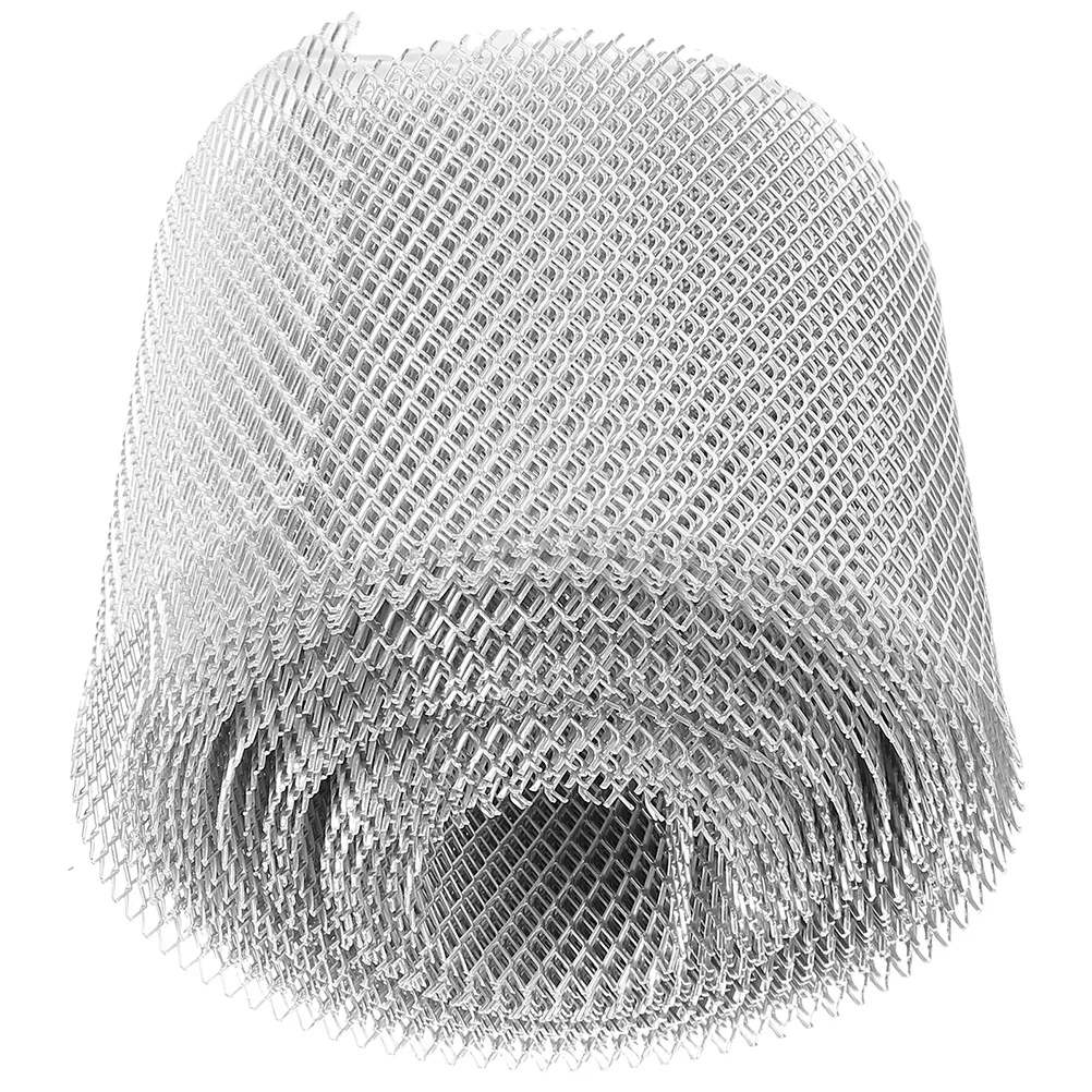 1 rollo de malla protectora para canalones de acero inoxidable, previene hojas, bloqueo de desechos, drenaje de agua de lluvia, suministro para el hogar