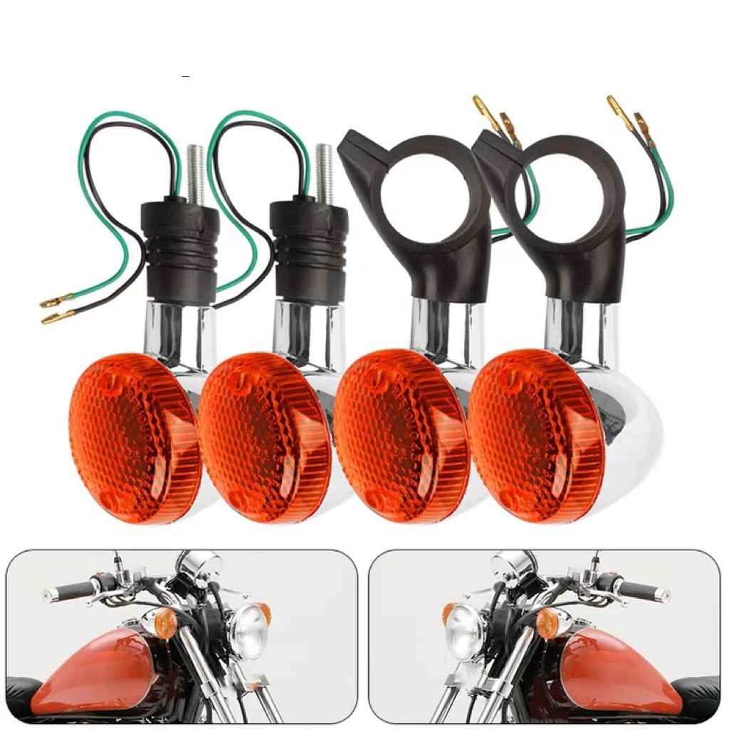 Front&Rear Motorcycle Turn Signal Signaling Lights For Honda Magna 250 750 Steed 400 600 shadow 400 750