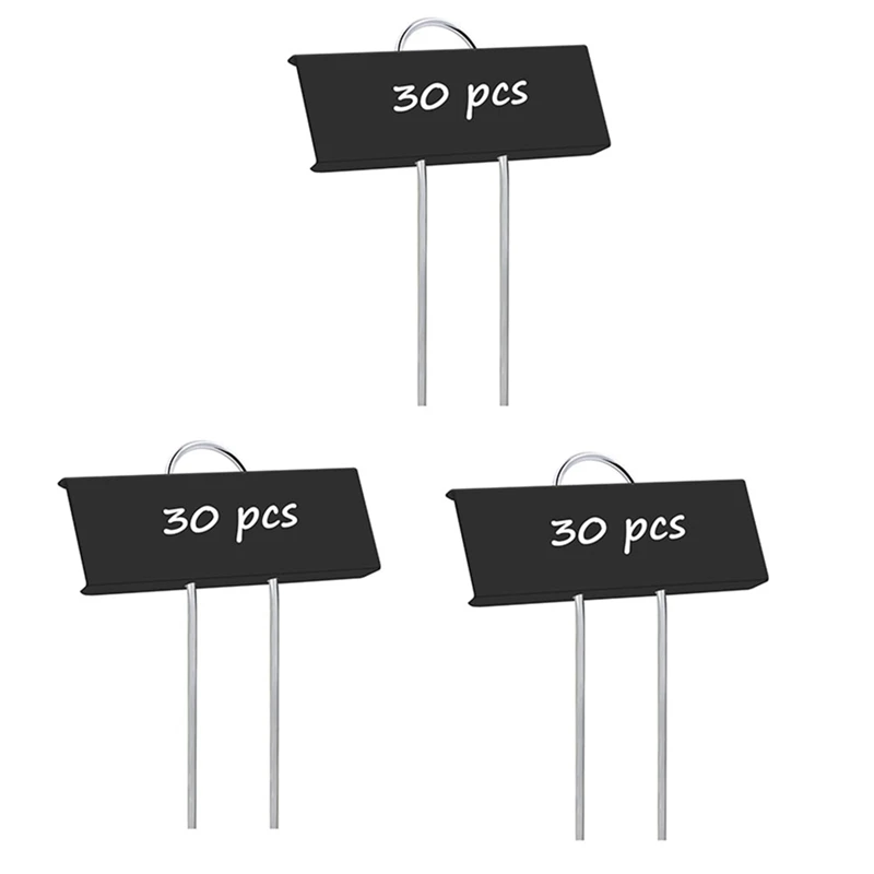 

90 Pcs Metal Plant Labels Weatherproof Garden Markers Reusable Nursery Tags For Vegetables Herb Flower Greenhouse Black