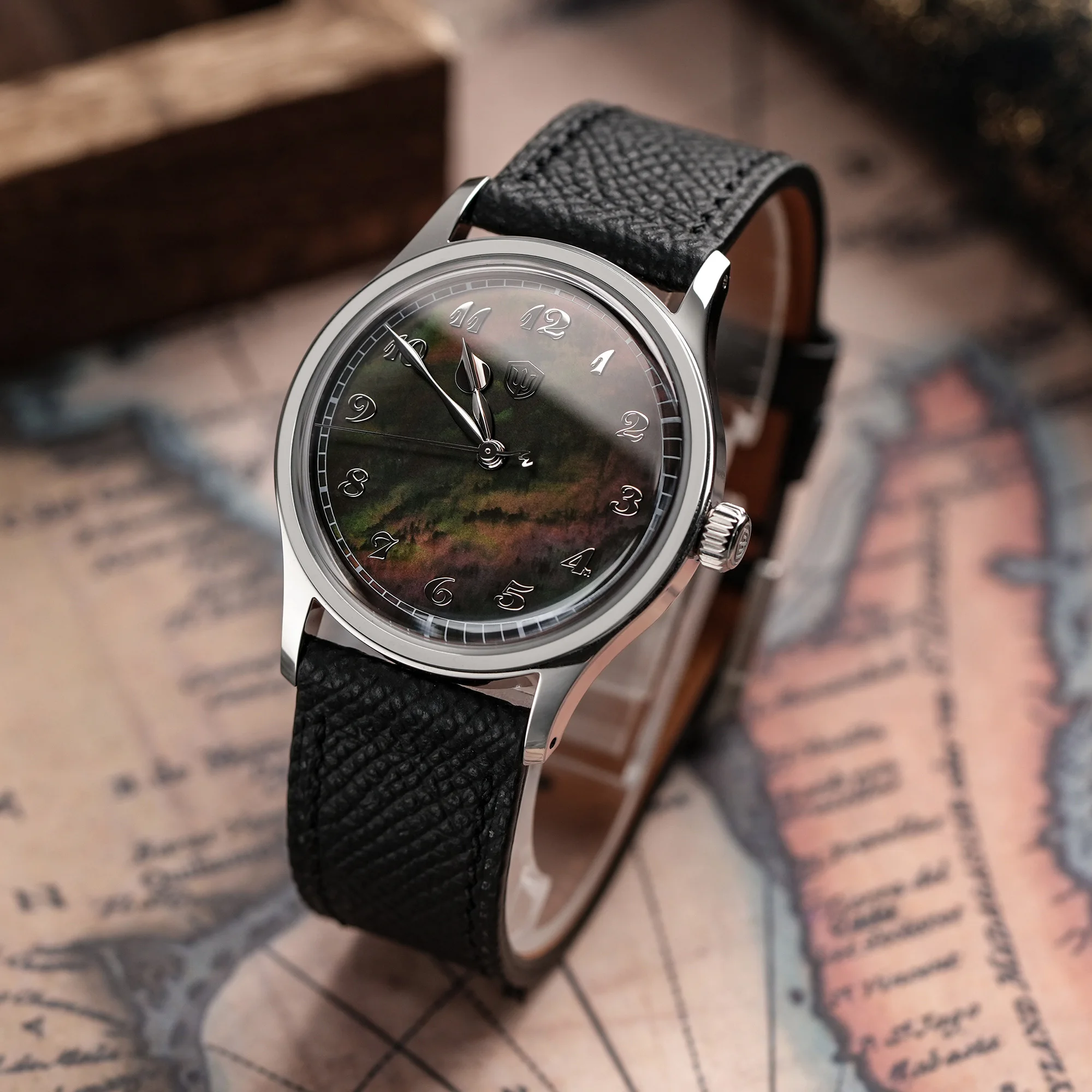 Watchdives WDC WD2008 Men Watch VH31 Sweep Quartz Movement Stainless Steel Sapphire Bubble Crystal Waterproof Watches