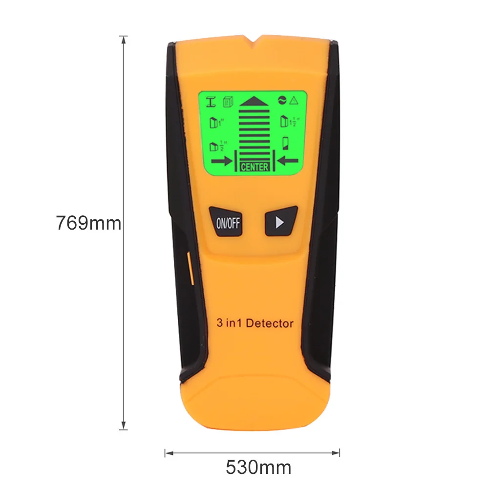 Multi-Scanner Stud Wire Orange Ac Voltage Live Wire Sensor Center-Finding for Wall Floor Ceiling