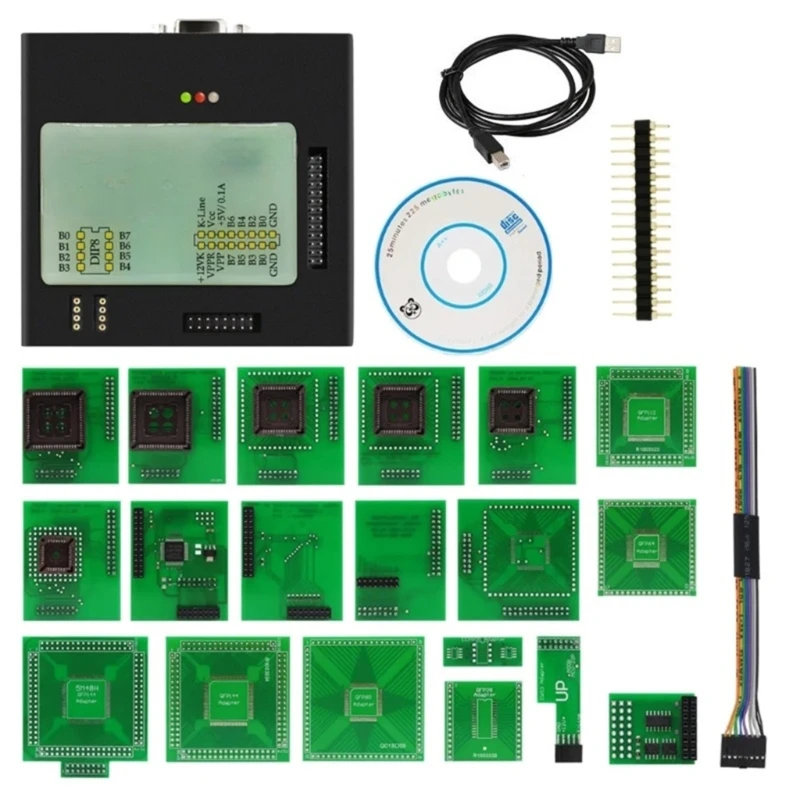 652F Metal Box Programmer Chip Tuning Tool Complete Adapters Set XPROG V5.55 Durable Supports CAS4 Automotive Diagnostic Tool