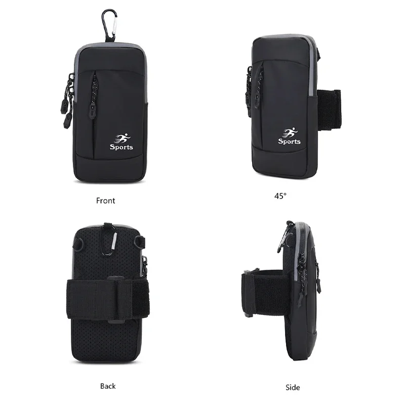 Sports Running Arm Bag Hiking Backpack Accessories Fitness Key Bag Outdoor Cellphone Case Cycling Sling Bag Strap Buckle Purse