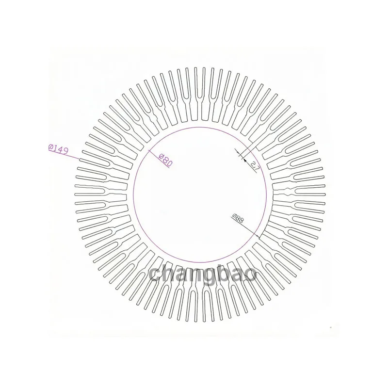 149mm Aluminum Radiator High-power LED Heat Sink