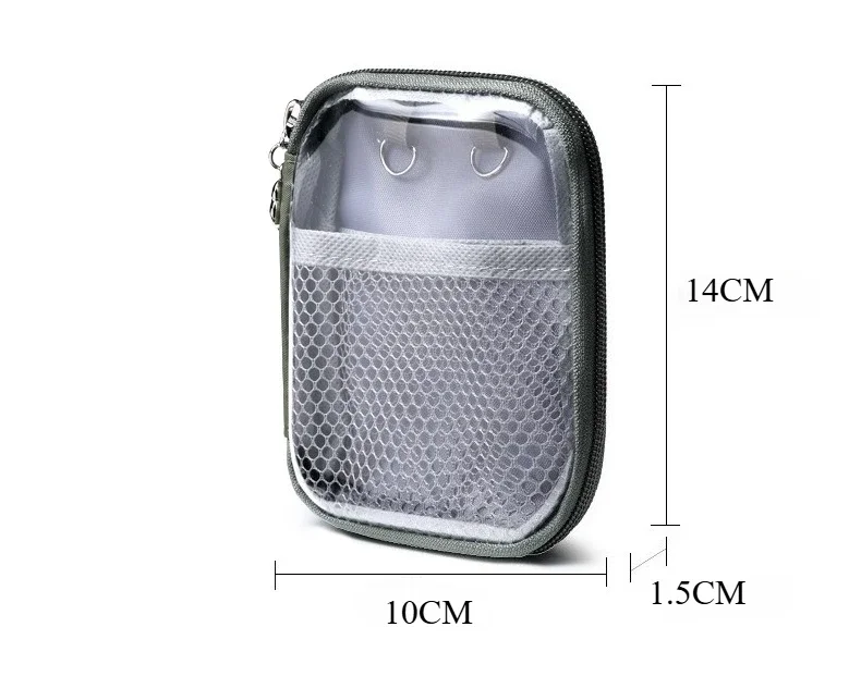 NEUE Tragbare Transparente Lippenstift-Tasche Kosmetik-Organizer Reise-Bluetooth-Kopfhörer Ladekabel-Etui – Detail 11