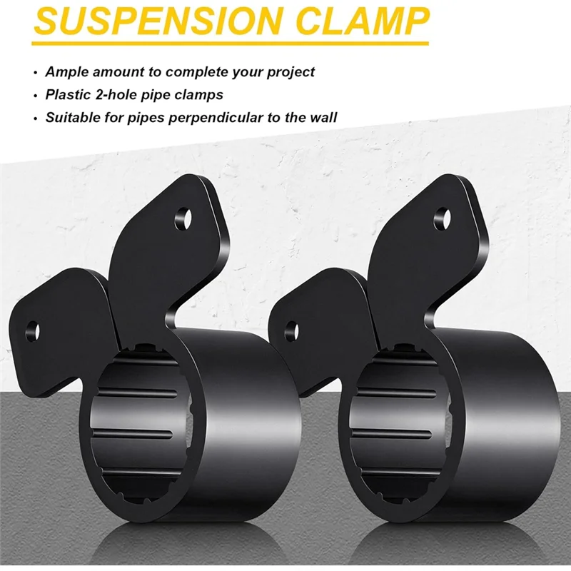 

ABUG-1/2 Inch 50 Pack Suspension Pipe Clamp For Pex Clamps Conduit Clamp With Screws For Pex Copper CPVC Tubing Supports