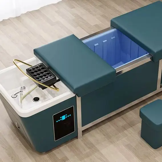 

Beauty Salon Head Spa Thai Massage Shampoo Bed Shampoo Bed With Water Storage 90 Liters Water Tank