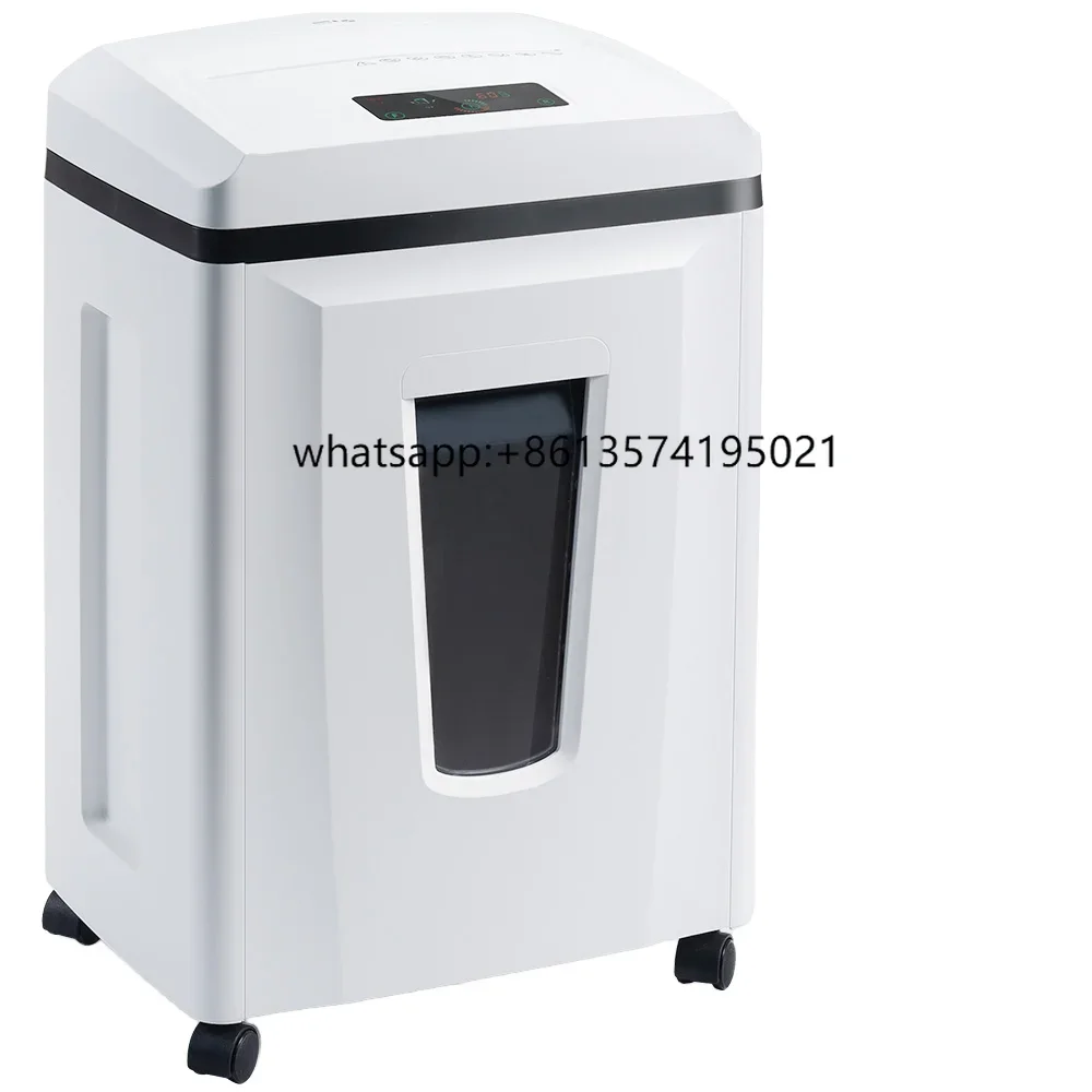 

TLow Noise 23L High Confidentiality P7 1*1mm Office Commercial Waste Paper Shredder Machine 6 Sheets Micro Cut CDs/DVD Cards