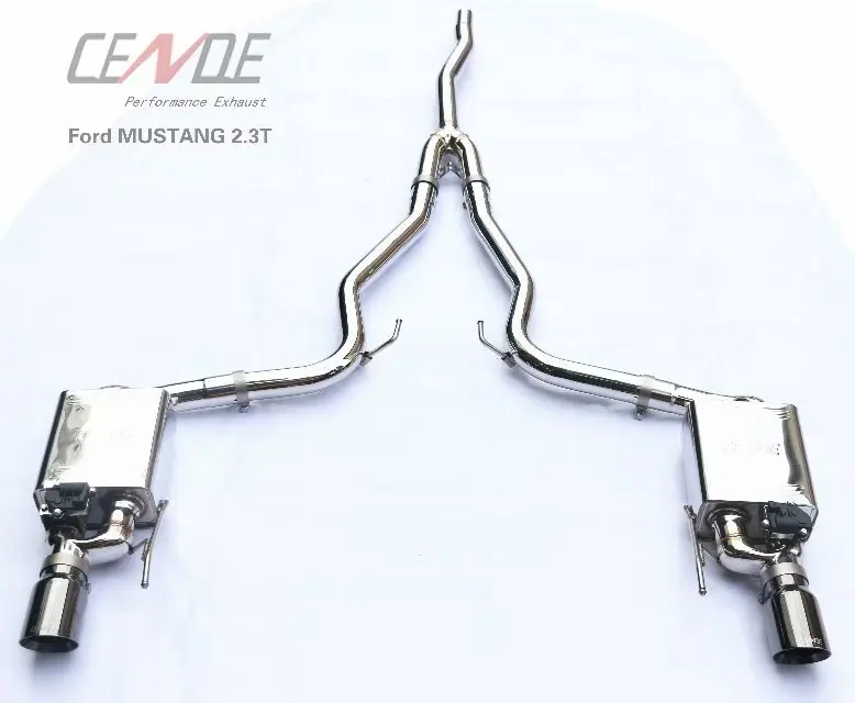 Guangzhou Header Carbon Fiber Tips Exhaust System for ford Mustang Ecoboost 2.3 T