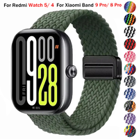 Nylon Strap For Redmi Watch 5 4 SmartWatch Magnetic Strap Bracelet Wristband Replacement pulsera For Xiaomi Mi Band 9 Pro 8 Pro