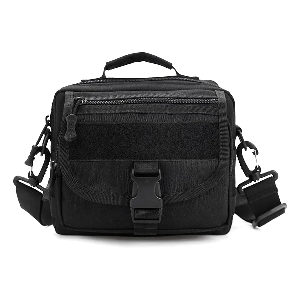 

Black 24*10*19Cm 1000D Nylon Tactical Shoulder Bag Unisex Cross Body Messenger Bag For Outdoor Travel Hiking System Small