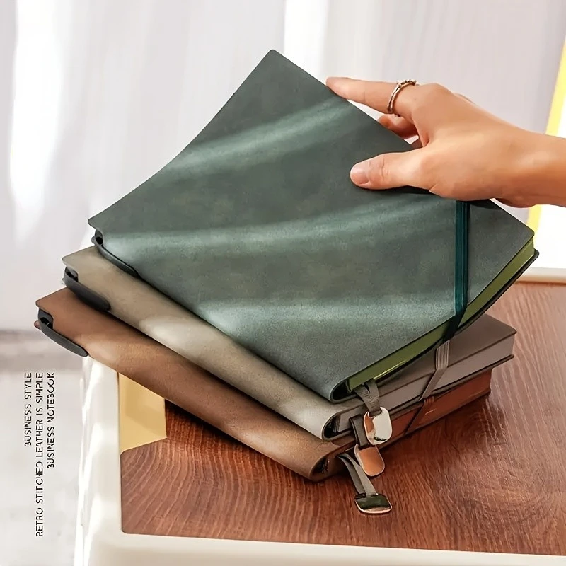 Set de Escritura Avanzado: Incluye un cuaderno de 200 páginas, un bolígrafo elegante - cuaderno de cuero suave con correa vintage