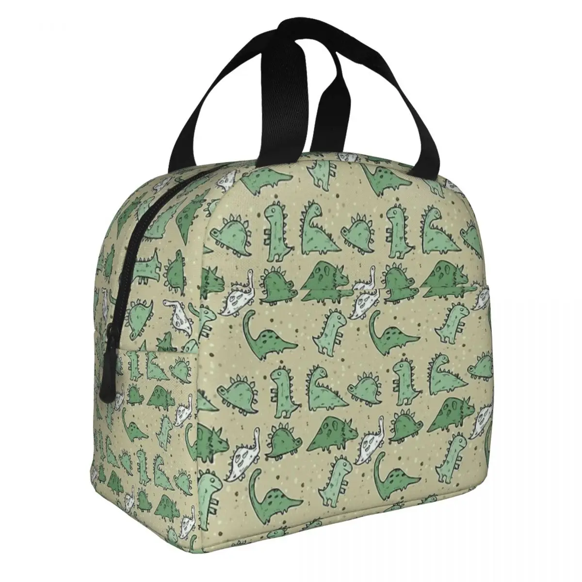 

Camo Green Dinosaur Backpack Insulated Lunch Bags High Capacity Lunch Container Thermal Bag Tote Lunch Box School Travel Men