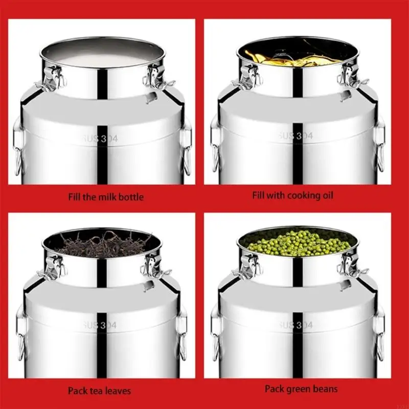 

Металлический контейнер для молока 5л 304 с краном, нержавеющий дозатор масла для хранения масла и сока, прочный и герметичный