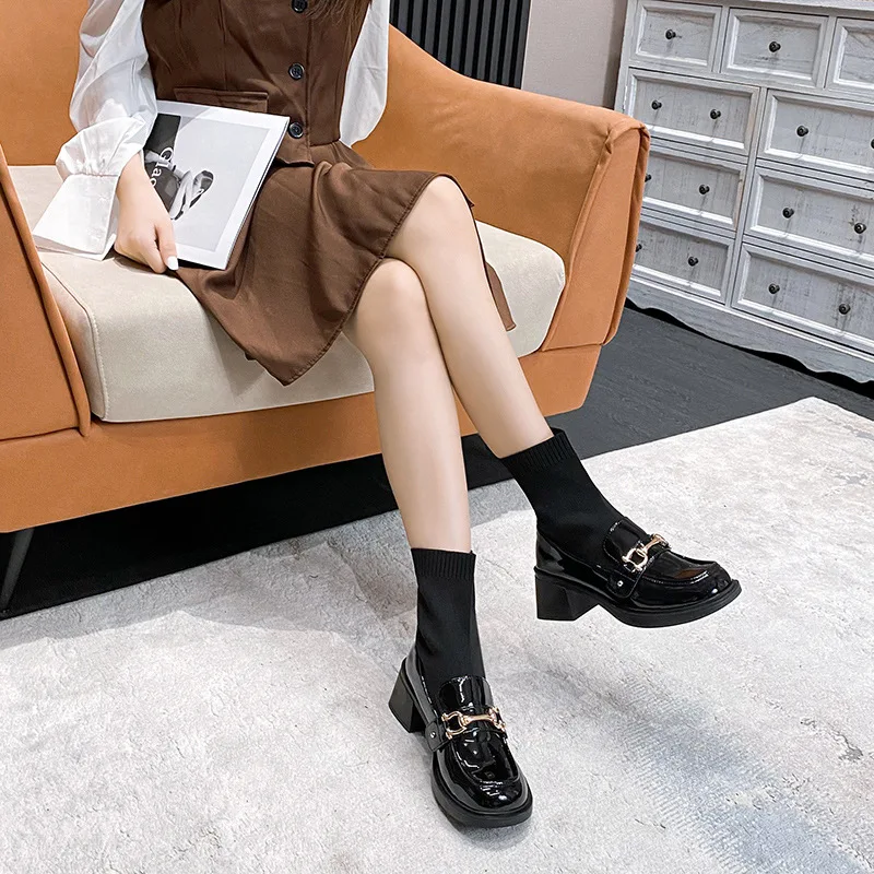 Sock Ankle Boots for Women Spring Autumn Elastic Hot Sale Fashion Short Shoes High Quality Vintage Designer Luxury Woman Boots