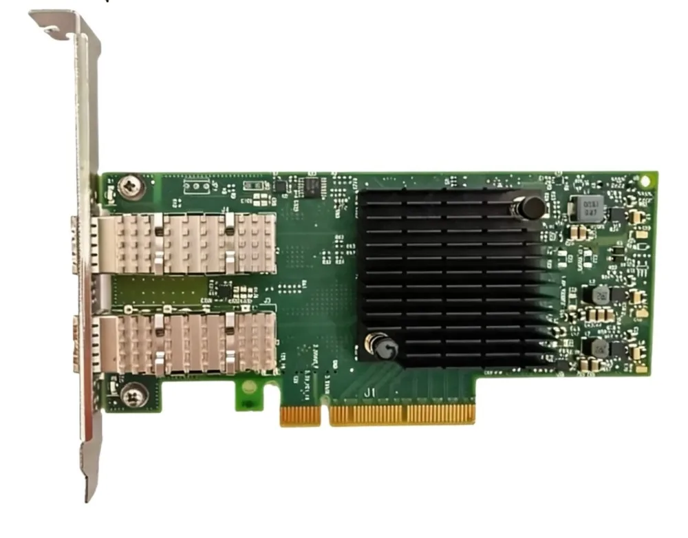 10G/25G Dual Port Fiber Network Card X710‑DA2 82599ES Server NIC Optional Optical Module 5m Fiber Cable Full/Half Bracket