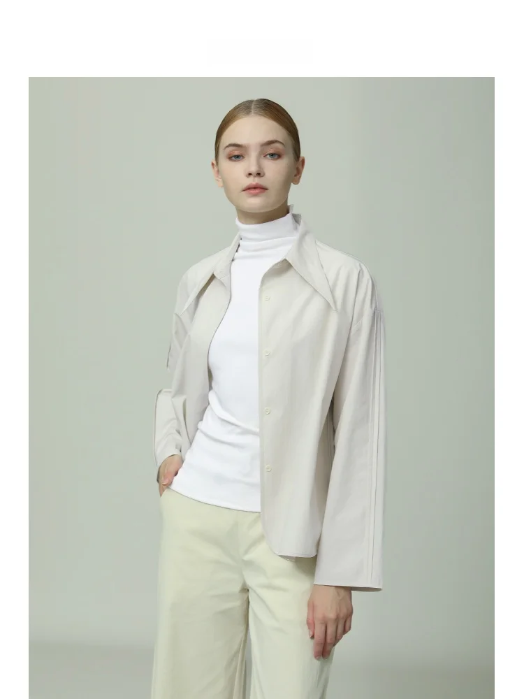 

Original Route Women's Pure Cotton irt Loose Casual Long Sve Spring Autumn New Sle Comfortable Faion Top