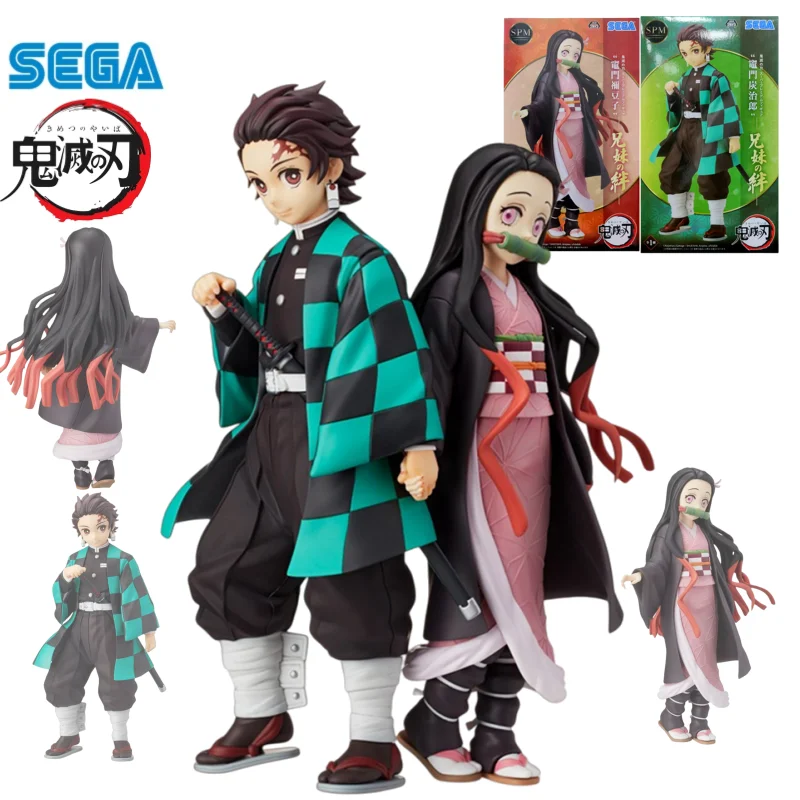 

in stock S E G A Original Kimetsu no Yaiba Kamado Tanjirou Kamado Nezuko anime characters Figure Model Toys statue Ornaments