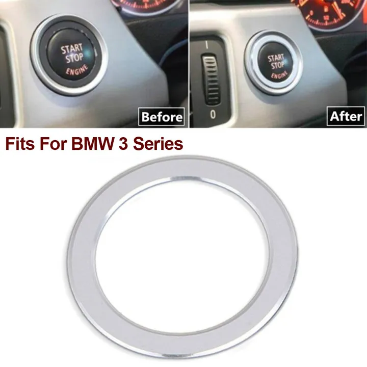 Elevate the Look of Your For BMW 3 Series E90 with this Car Engine StartStop Push Button Ring Switch Decor Trim