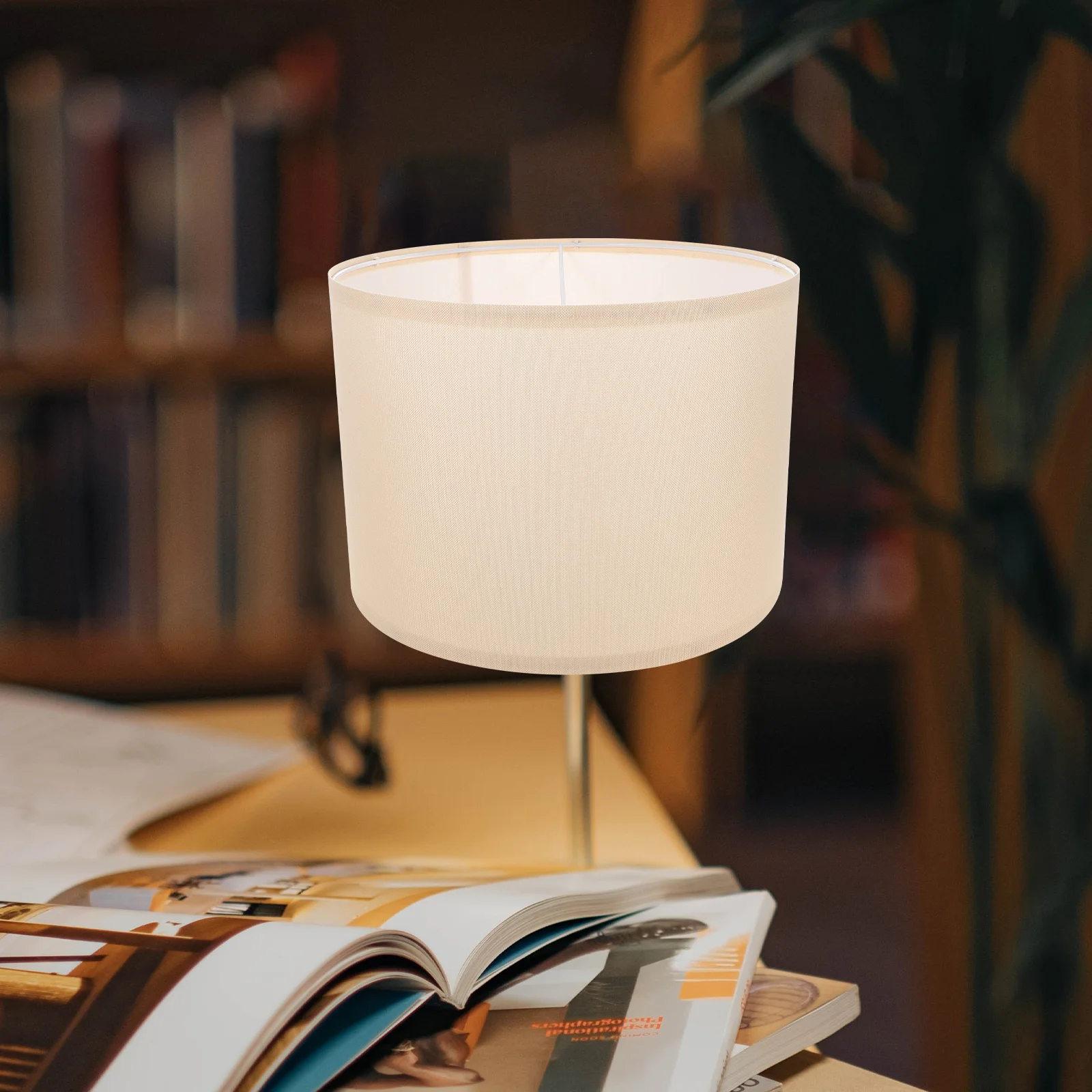 

Small Lampshade E27 Base Metal Cloth Floor Lamp Shade Indoor Light Cover Lampshade for Desk Lamp Wall Light