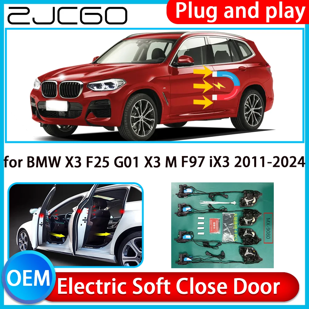 

for BMW X3 F25 G01 X3 M F97 iX3 2011-2024 Auto Pull Car Soft Close Kit Door Power Latch Electric Door Catch Soft Closing Assist
