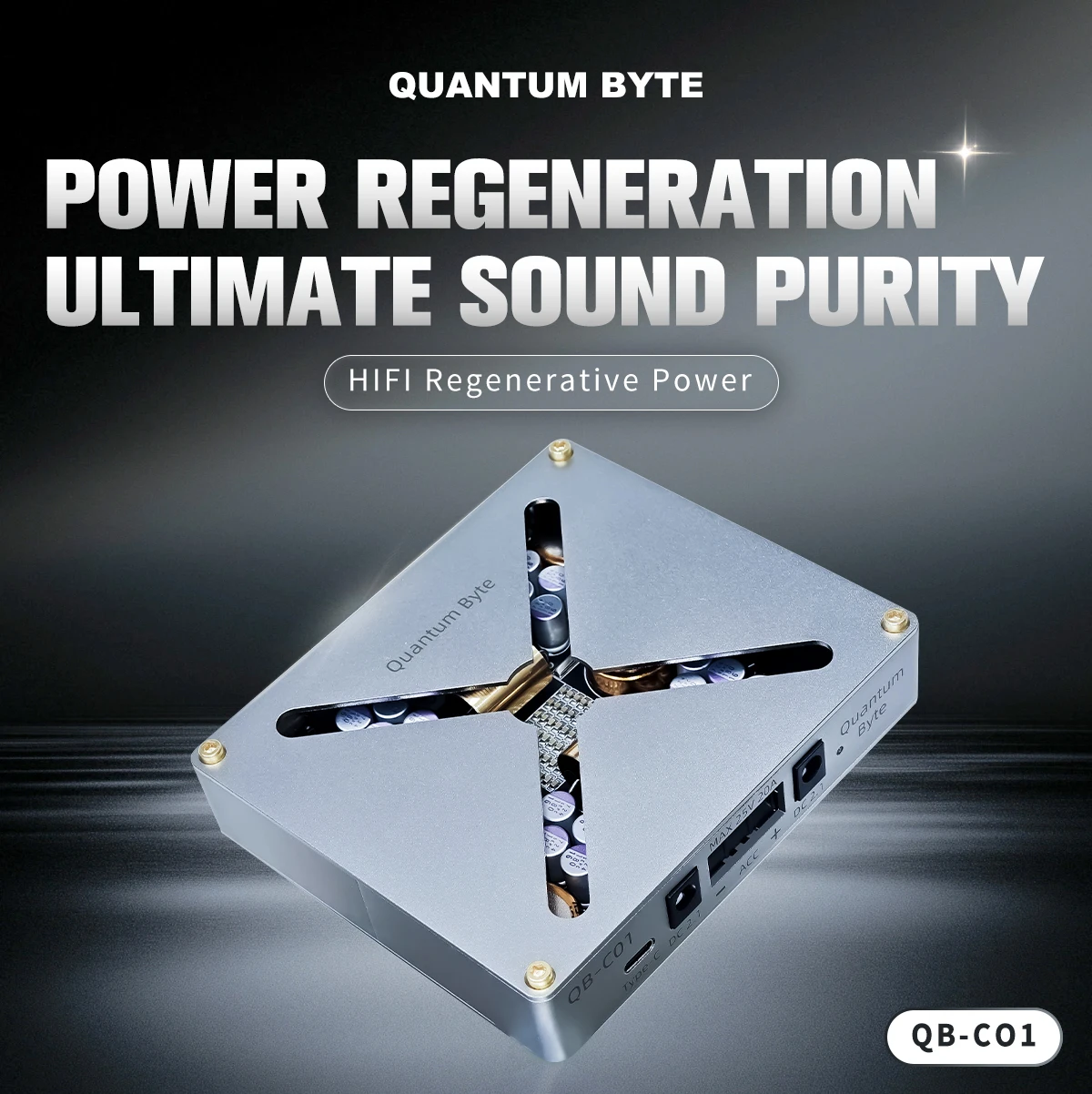 QB-C01 Hi-Fi Regenerative Power Filter CNC Power Conditioner for Audio Amplifier DAC