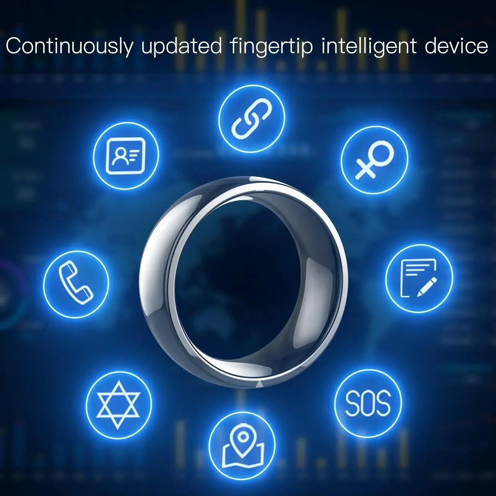 Anillo de dedo mágico NFC Jakcom Smart Ring, nueva tecnología IC/ID módulo NFC teléfono accesorios inteligentes anillo de moda para Android IOS
