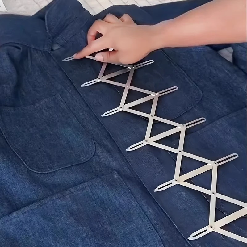 

Shirt Button Positioning Curtain Adjustable Sewing Positioner Equal Ruler Equal Distance