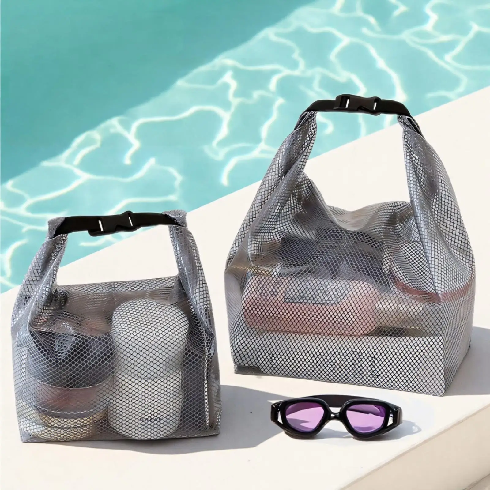 

Waterproof Storage Bag Fitness Clothing Swimming Bathroom Large Capacity Storage Pouch Outdoor Crossbody Toiletries Bag