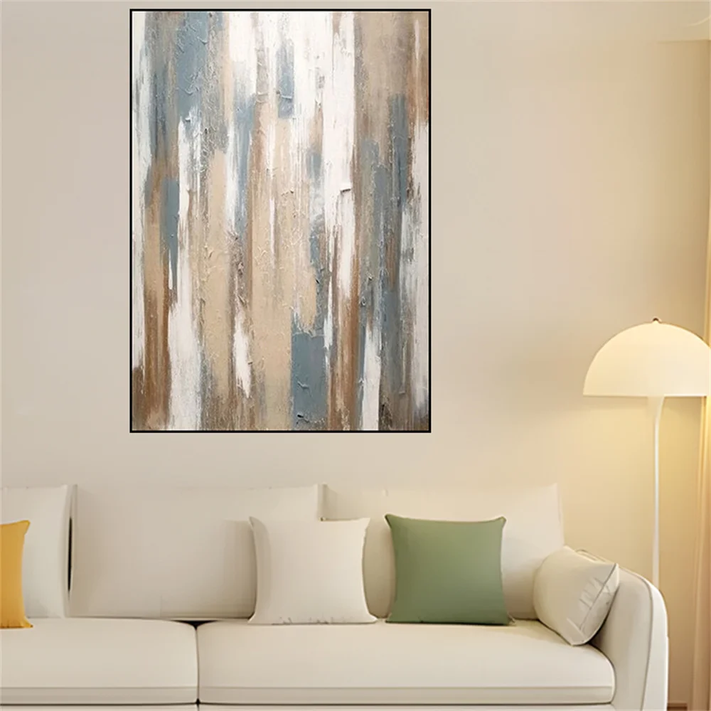 

Abstract Green And Gold Speckled Texture Landscape Tree Wall Art Pictures Handmade Oil Painting On Canvas Poster For Living Room