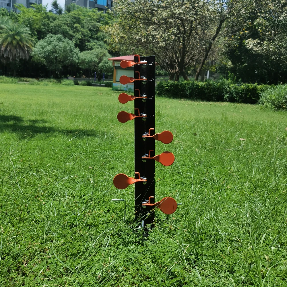 Schritt-für-Schritt 8 Ziel-Schwierigkeitsstufen, allmählich steigender Schwierigkeitsgrad, Duell-Baum, Zielschießen, Kampf-Baum, Metall-Ziel, das schwingen kann L – Detail 10