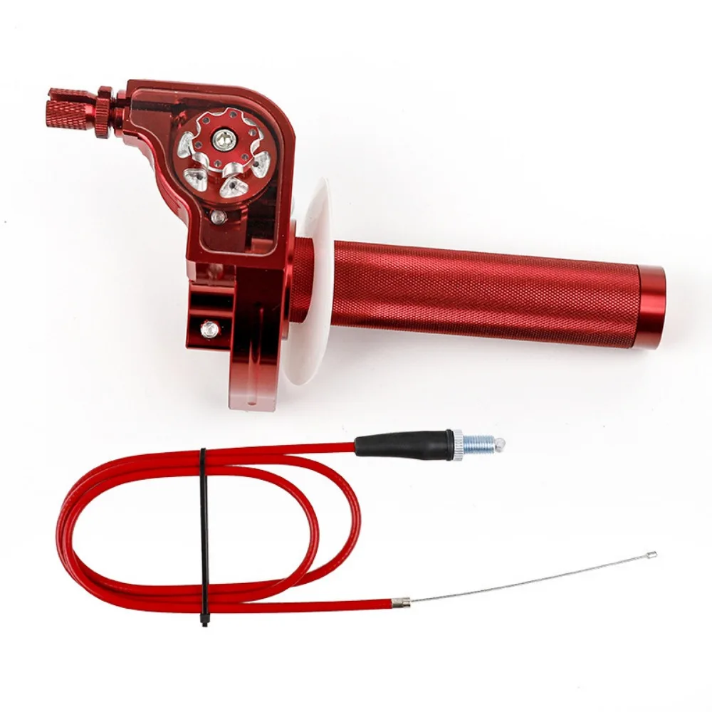 

Aluminum Alloy Motorcycle Rotary Throttle Handgrip 22mm Diameter with Wire Throttle Control Bar Quick Twister Design