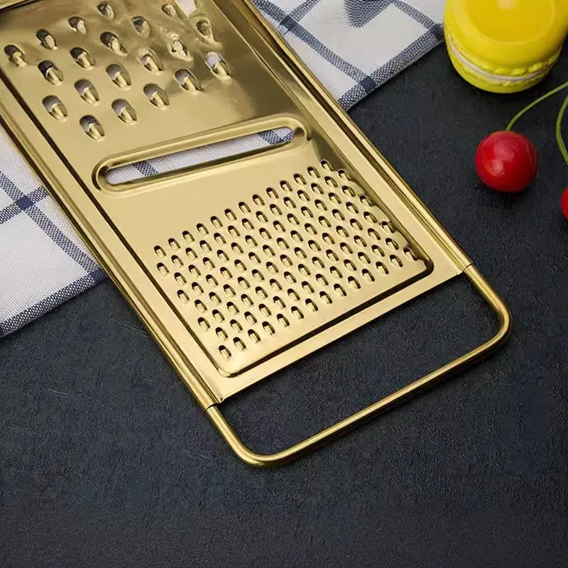 

Gold Plated Brass Stainless Steel Wire Scraper, Egg Beater, Ice Cream Scoop, Sieve, Kitchen Utensils