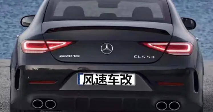 For Mercedes-benz CLS Class CLS53 C257 2019-2022 High Quality Carbon Fiber Car Rear Trunk Lip Spoiler Splitters Wing