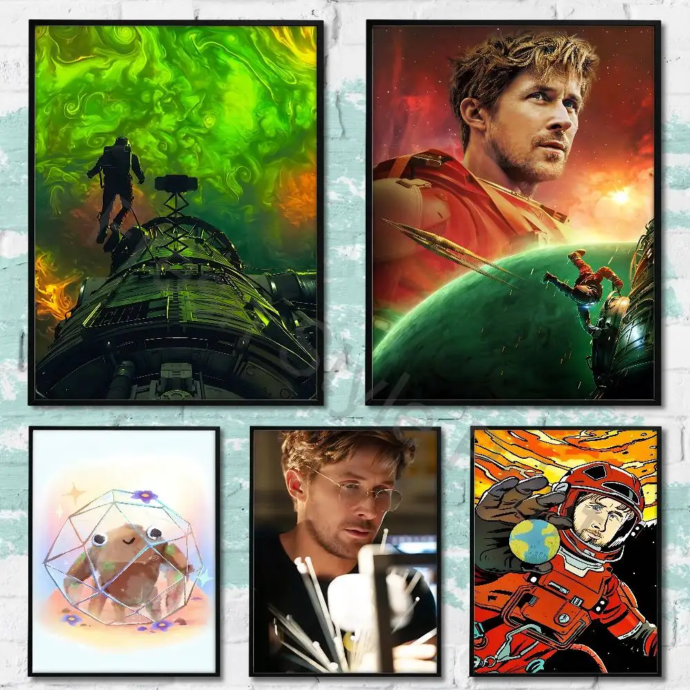 Ryan Gosling P-Project Hail M-Mary Anime Wall Art Canvas Painting Poster For Living Room Home Decor Decoration Picture